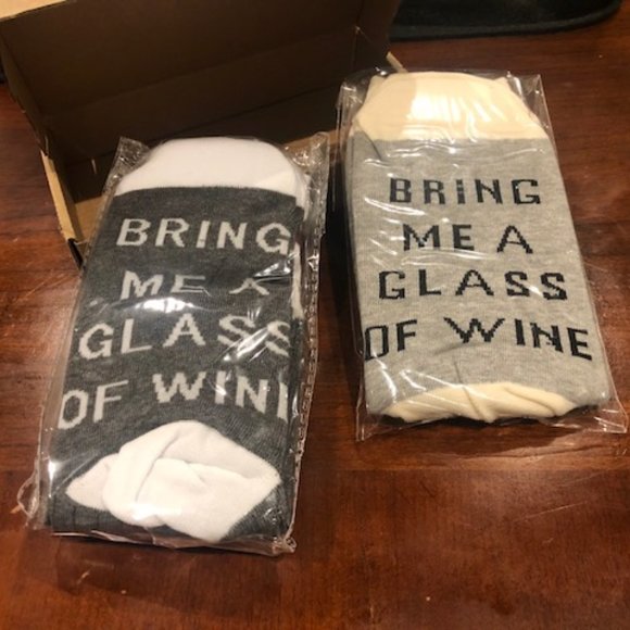 Bring Me A Glass Of Wine Socks - pair - Picture 4 of 7